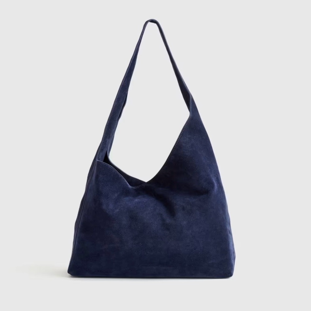 🔷 QUINCE Italian Suede Slouchy Shoulder Bag 🔷